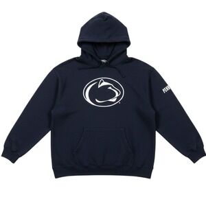 Penn State Nittany Lions Mens XXL Hoodie Navy Embroidered Heavyweight Pullover